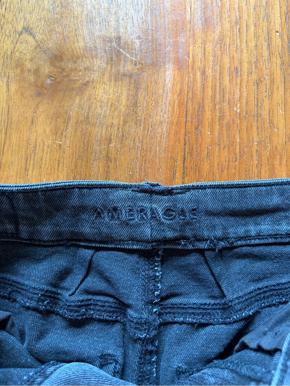 American Eagle Outfitters Men's Slim Straight Jeans in Charcoal - Picture 2 of 5
